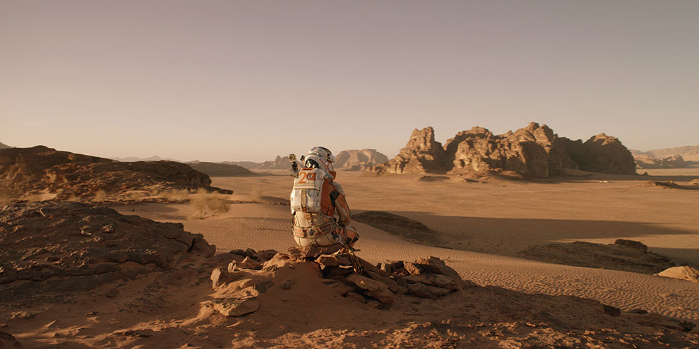 The Martian, screen from the movie